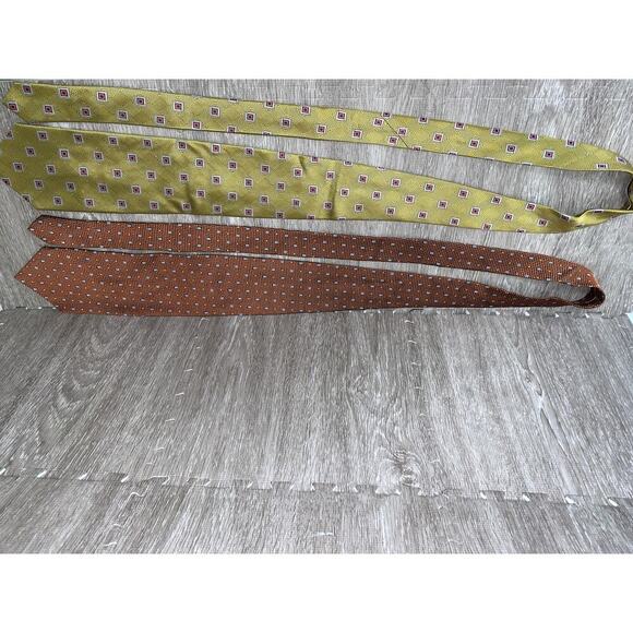 Jos. A. Bank Vintage Silk Necktie Set of 5 Multicolor Geometric Men's Ties - Picture 8 of 13